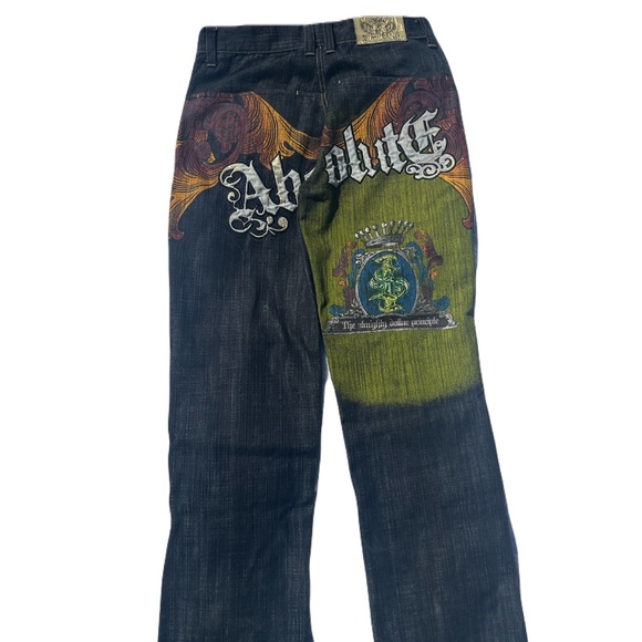 Baggy skater Oversized Decal Embroidered Jeans